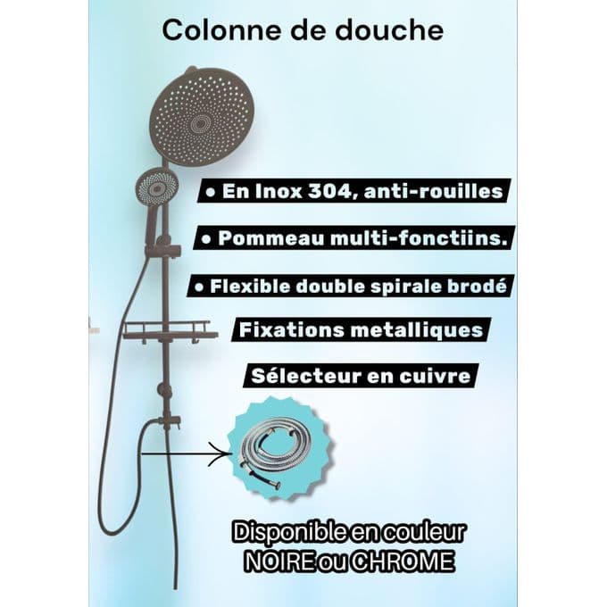 Colonne de douche ronde